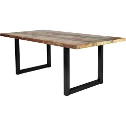 Esstisch Uwe Mehrfarbig Holz 220 cm - Farbe: Bunt - Material: Recycletes Holz - Esstisch