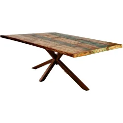 Esstisch Stella Mehrfarbig Holz 240 cm - Farbe: Bunt - Material: Recycletes Holz - Esstisch