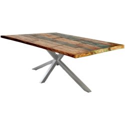 Esstisch Stella Mehrfarbig Holz 240 cm - Farbe: Bunt - Material: Recycletes Holz - Esstisch