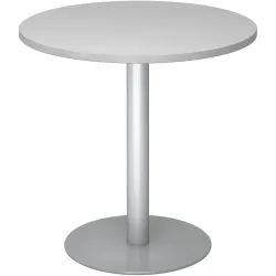 Hammerbacher Säulentisch STF08 Grau, Silber 800 x 745 mm