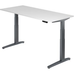 Schreibtisch Office Weiss Holz 180 cm - Material: Holzwerkstoff - Schreibtisch