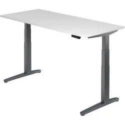 Schreibtisch Office Weiss Holz 180 cm - Material: Holzwerkstoff - Schreibtisch