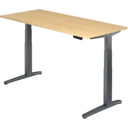 Schreibtisch Office Holz 180 cm - Farbe: Ahorn Dekor - Material: Holzwerkstoff - Schreibtisch