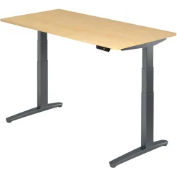 Schreibtisch Office Holz 160 cm - Farbe: Ahorn Dekor - Material: Holzwerkstoff - Schreibtisch
