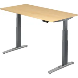 Schreibtisch Office Holz 160 cm - Farbe: Ahorn Dekor - Material: Holzwerkstoff - Schreibtisch