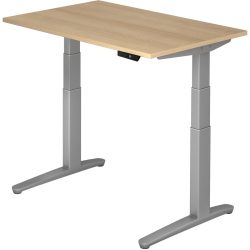 Schreibtisch Office Braun Holz 120 cm - Farbe: Eiche Dekor - Material: Holzwerkstoff - Schreibtisch