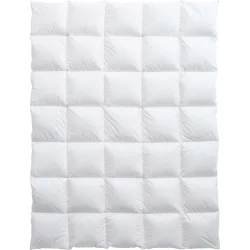 Daunenduvet Billerbeck Montreux 90 160x240cm - Farbe: weiss - Material: Baumwolle, Füllung: 90% neue, reine, europäische, grossflockige Gänsedaunen,