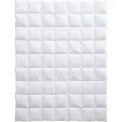Billerbeck Daunenduvet Bern Weiss Baumwolle 160 cm 240 cm Gänsedaunen - Daunenduvet