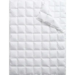 Billerbeck Daunenduvet Interlaken Weiss Baumwolle 240 cm 240 cm Gänsedaunen - Daunenduvet