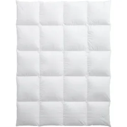Billerbeck Daunenduvet Saas Fee Weiss Baumwolle 160 cm 240 cm Gänsedaunen - Daunenduvet