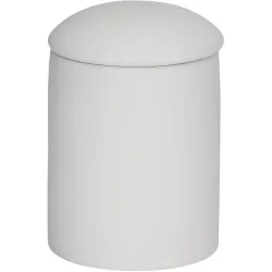 Kosmetikdose Lara Weiss Steingut 8 cm 10.8 cm - Kosmetikdose