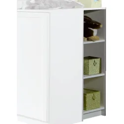 Regal Birgit Weiss Holz 35 cm 91 cm - Farbe: Dekor weiss - Material: Holzwerkstoff - Regal
