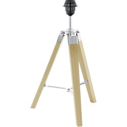 Tischlampe Somano Braun Holz 38 cm 52 cm - Tischlampe