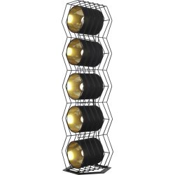 Stehlampe Perdrigau Schwarz Metall/Stoff 22 cm 95 cm - Material: Metall/ Stoff - Stehlampe