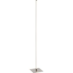 Stehlampe Elin Silber/Grau Metall 22 cm 144 cm - Farbe: Nickel satiniert - LED - Lichtfarbe: Extra warmweiss - Stehlampe- LED Energiesparlampe