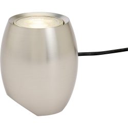Tischlampe Marea Silber Metall 8 cm 9 cm - Farbe: Nickel - LED - Lichtfarbe: Warmweiss - Tischlampe- LED Energiesparlampe