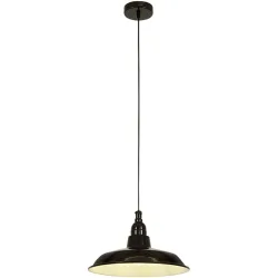 Pendellampe Mella Schwarz Metall 30 cm 120 cm - Pendellampe