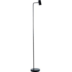 Leselampe Marmentino Schwarz Metall 20 cm 147 cm Drehbar - Farbe: schwarz matt - Leselampe