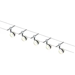System Donato Grau Metall 750 cm 16 cm - Farbe: chrom - LED - Lichtfarbe: Extra warmweiss - System- LED Energiesparlampe