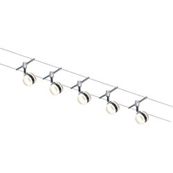 System Donato Grau Metall 750 cm 16 cm - Farbe: chrom - LED - Lichtfarbe: Extra warmweiss - System- LED Energiesparlampe