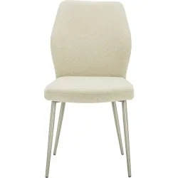 Stuhl Elonie Beige Stoff/Edelstahl 48.5 cm - Stuhl