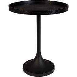 Zuiver Beistelltisch Jason Braun Holz 46 cm - Farbe: Eiche furniert - Material: Holzwerkstoff - Beistelltisch