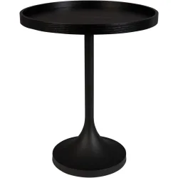 Zuiver Beistelltisch Jason Braun Holz 46 cm - Farbe: Eiche furniert - Material: Holzwerkstoff - Beistelltisch