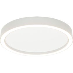Bopp Deckenlampe Aura Weiss/Silber Aluminium 30 cm 30 cm - Farbe: Aluminium/Weiss - LED - Lichtfarbe: Extra warmweiss - Deckenlampe- LED