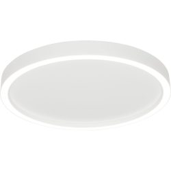 Bopp Deckenlampe Aura Weiss/Silber Aluminium - Farbe: Aluminium/Weiss - LED - Lichtfarbe: Extra warmweiss - Deckenlampe- LED Energiesparlampe