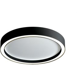 Bopp Deckenlampe Aura Schwarz/Weiss Aluminium 55 cm 55 cm - LED - Lichtfarbe: Extra warmweiss - Deckenlampe- LED Energiesparlampe