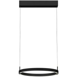 Bopp Pendellampe Float Schwarz Aluminium 40 cm 140 cm - LED - Lichtfarbe: Extra warmweiss - Tageslichtweiss - Pendellampe- LED Energiesparlampe