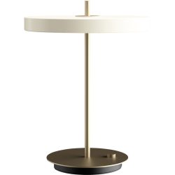 UMAGE Tischlampe Asteria Weiss/Gold/Schwarz Aluminium/Kunststoff/Stahl 31 cm 41.5 cm - Farbe: Perlweiss/Gold/Schwarz - LED - Lichtfarbe: Warmweiss -