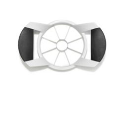 Apfelteiler Oxo Schwarz/Weiss Edelstahl/Kunststoff 10.8 cm - Farbe: weiss/schwarz - Apfelteiler