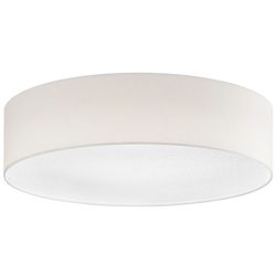 Deckenlampe Noah Beige Metall/Stoff 60 cm 16 cm - Farbe: creme - LED - Lichtfarbe: Neutralweiss - Material: Metall/ Stoff - Deckenlampe- LED