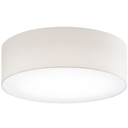 Deckenlampe Noah Beige Metall/Stoff 50 cm 16 cm - Farbe: creme - LED - Lichtfarbe: Neutralweiss - Material: Metall/ Stoff - Deckenlampe- LED