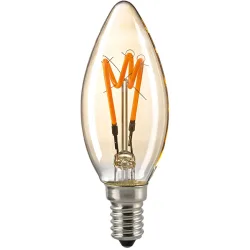 Bulbs Leuchtmittel Menga Glas E14 4 W - Farbe: Gold - LED - Leuchtmittel- LED Leuchtmittel