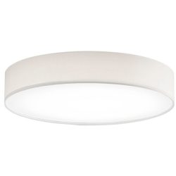Deckenlampe Noad Beige Metall/Stoff 50 cm 10 cm - Farbe: creme - LED - Lichtfarbe: Warmweiss - Material: Metall/ Stoff - Deckenlampe- LED