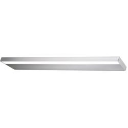 Wandlampe Amos Grau Metall 60 cm 2.5 cm - Farbe: Nickel matt - LED - Wandlampe- LED Energiesparlampe