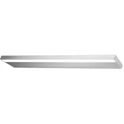 Wandlampe Amos Grau Metall 60 cm 2.5 cm - Farbe: Nickel matt - LED - Wandlampe- LED Energiesparlampe