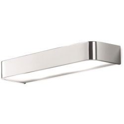 Wandlampe Enoch Grau Metall 60 cm 4.5 cm - Farbe: chrom - LED - Wandlampe- LED Energiesparlampe