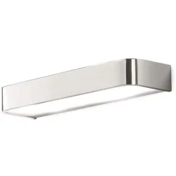 Wandlampe Enoch Grau Metall 60 cm 4.5 cm - Farbe: chrom - LED - Wandlampe- LED Energiesparlampe