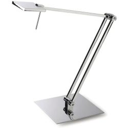 Tischlampe Chaim Grau Metall 57 cm - Farbe: chrom - LED - Tischlampe- LED Energiesparlampe