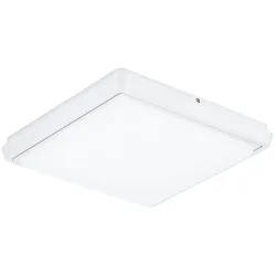 Deckenlampe Irma Weiss 24 cm 3.8 cm - LED - Material: Aluminium / Acrylglas - Deckenlampe- LED Energiesparlampe