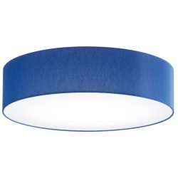 Deckenlampe Noah Blau Metall/Stoff 60 cm 16 cm - Farbe: Dunkelblau - LED - Lichtfarbe: Warmweiss - Material: Metall/ Stoff - Deckenlampe- LED