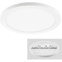 Deckenlampe Apache Weiss 23 cm 1 cm - LED - Lichtfarbe: Warmweiss - Tageslichtweiss - Material: Acrylglas - Deckenlampe- LED Energiesparlampe