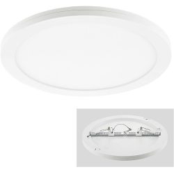 Deckenlampe Apache Weiss 33 cm 1.9 cm - LED - Lichtfarbe: Warmweiss - Tageslichtweiss - Material: Acrylglas - Deckenlampe- LED Energiesparlampe