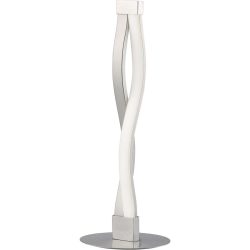 Tischlampe Kaleb Silber/Grau 15 cm 39.7 cm - Farbe: Silber/chrom - LED - Material: Metall/Aluminium/Acrylglas - Tischlampe- LED Energiesparlampe