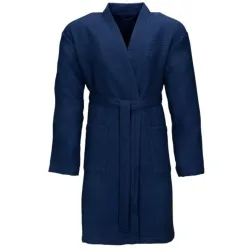 Bademantel Rom XXL Blau Baumwolle XXL - Farbe: Winternight - Bademantel