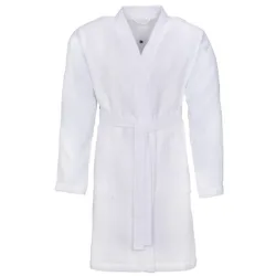 Bademantel Rom XXL Weiss Baumwolle XXL - Bademantel