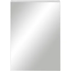 Spiegelschrank Oreon Weiss Holz/Glas 50 cm 70.7 cm 16 cm - Farbe: weiss Dekor hochglanz - Material: Holzwerkstoff - Spiegelschrank